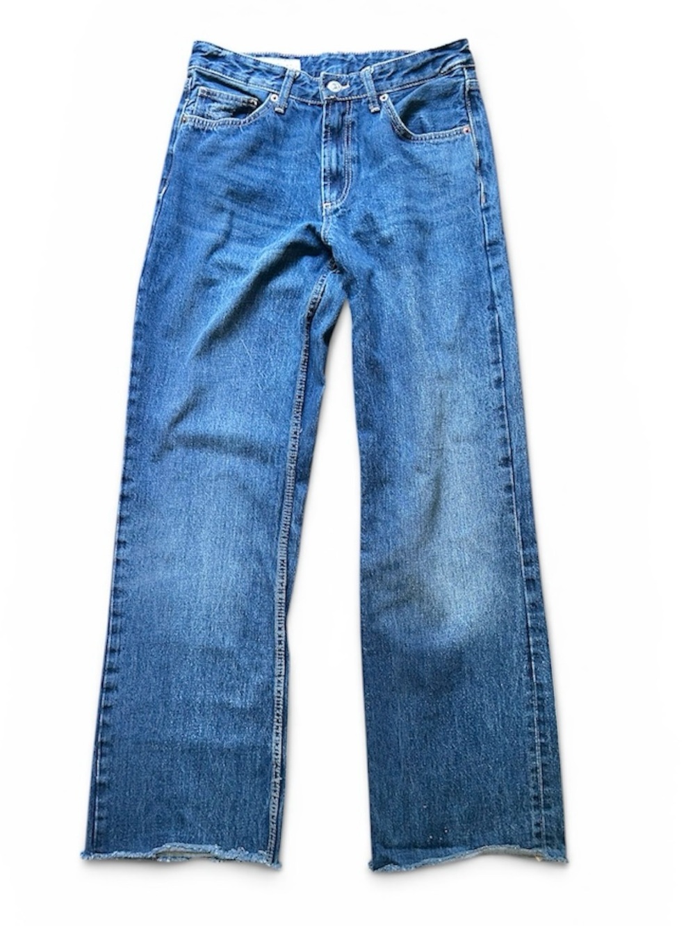 Zara Straight Leg Denim Jeans Sz: 6